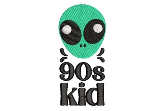 Alien 90s Kid Embroidery Review for Sellers