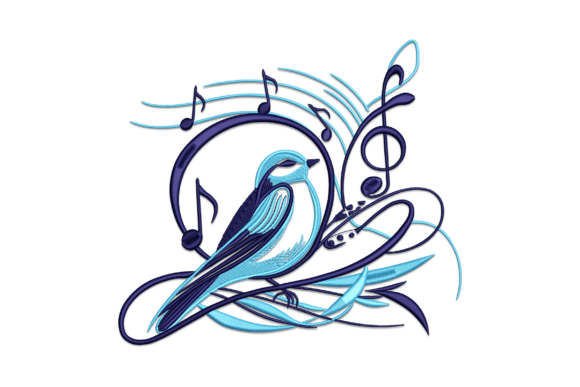 Bird with Musical Notes Embroidery Review