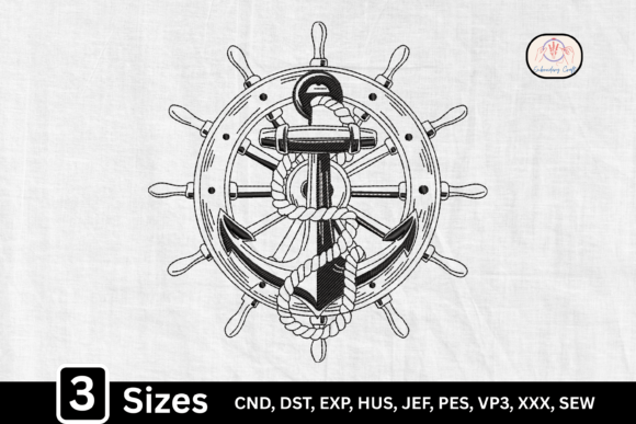 Nautical Ship Wheel Anchor